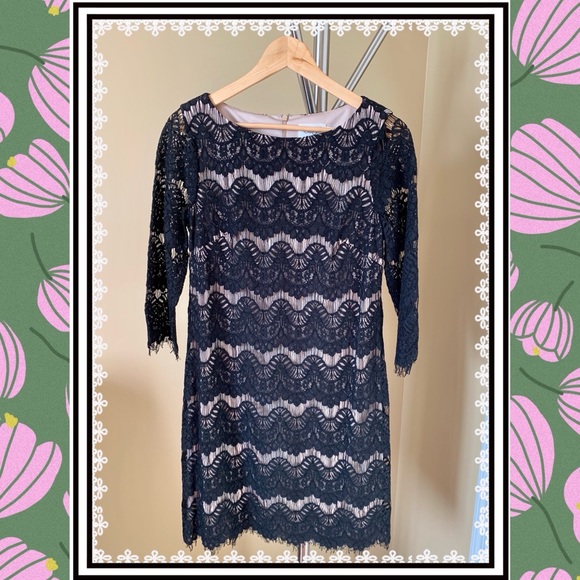 HP♦️NWOT Eliza J Black Lace Shift Dress—Host Pick - Picture 14 of 15